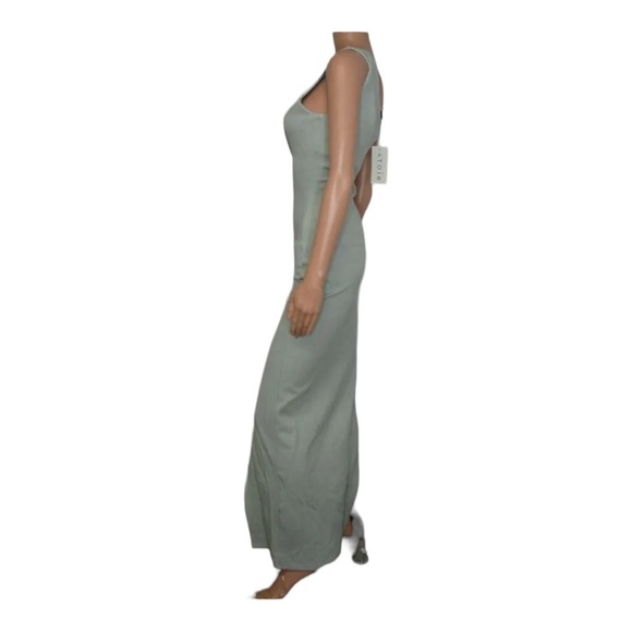 ATOIR x Revolve Time Stands Still One Shoulder Cutout High Slit Maxi Dress Sage - Picture 9 of 13